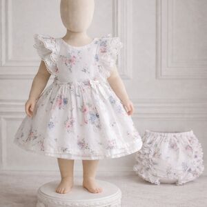 Catherine Malandrino White Floral Baby Dress